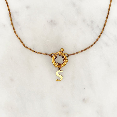 Twisted Necklace Initial