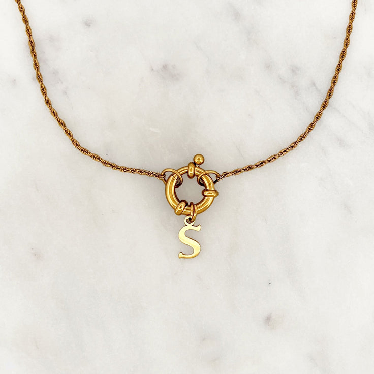 Twisted Necklace Initial