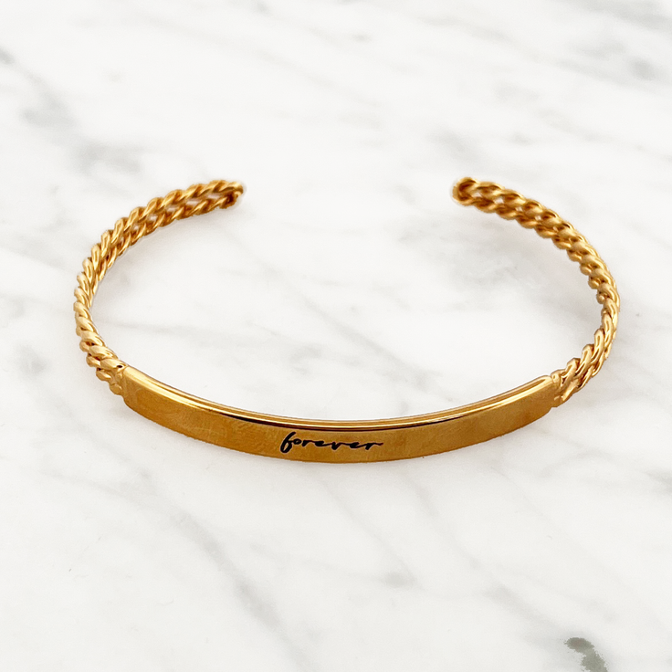 Bracelet Twisted Bangle Forever