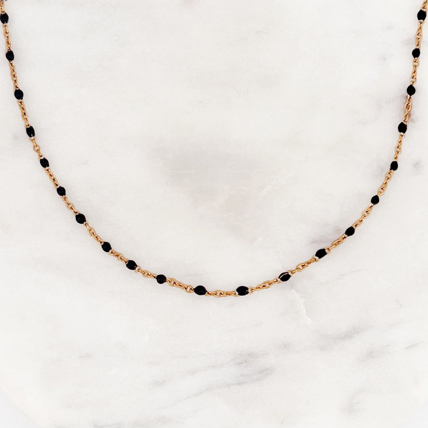 Base Black Dots Necklace - ByNouck Jewelry