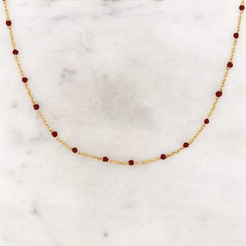 Base Brown Dots Necklace - ByNouck Jewelry