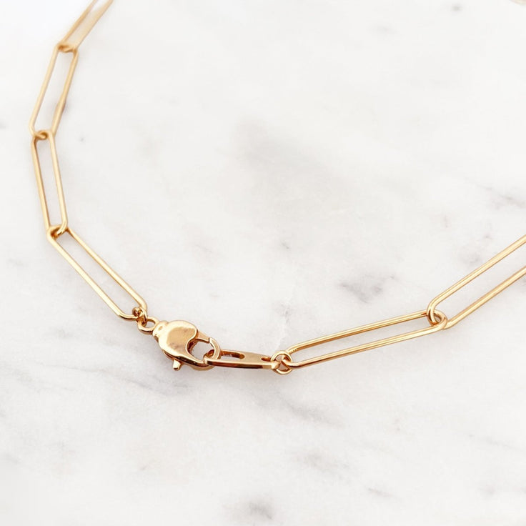 Big Oval Necklace Engrave Bar - ByNouck Jewelry