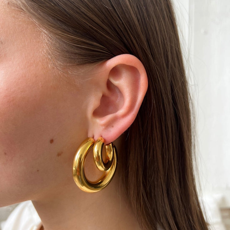 Big Tube Hoop Set - ByNouck Jewelry