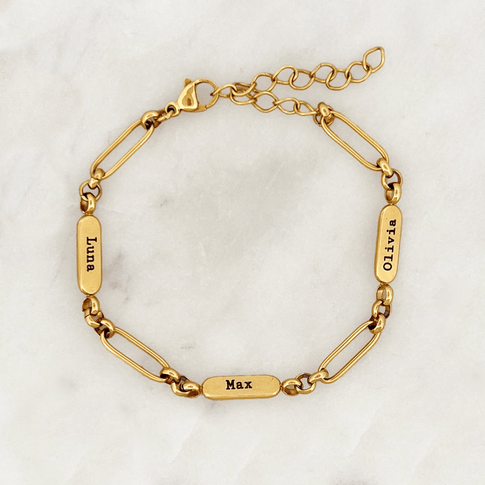 Bracelet Engraved Tags - ByNouck Jewelry