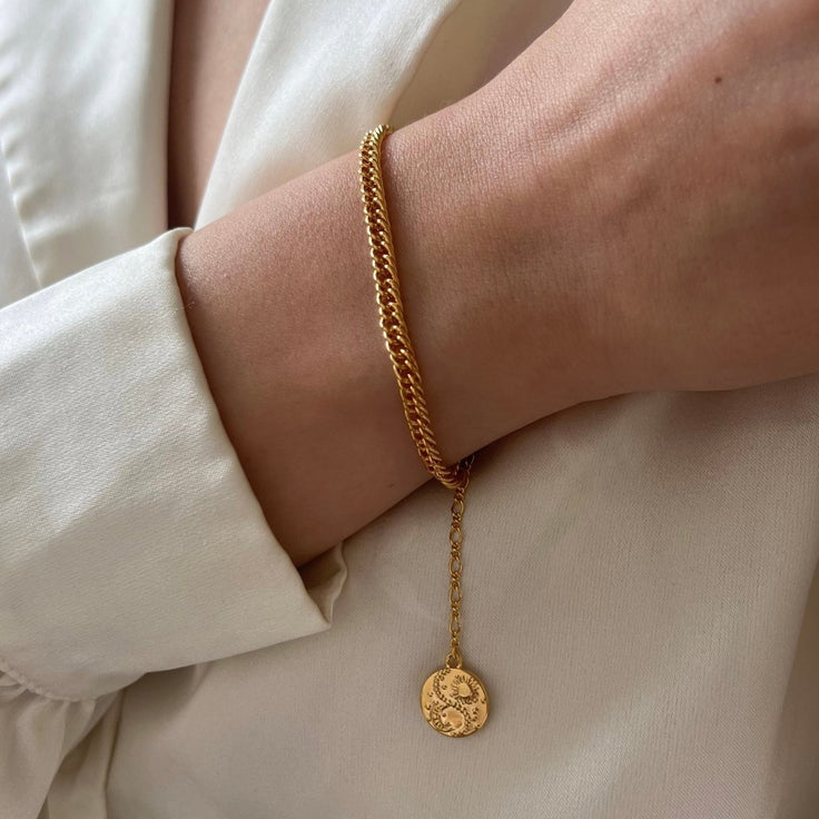 Bracelet Small Curb Mystic - ByNouck Jewelry