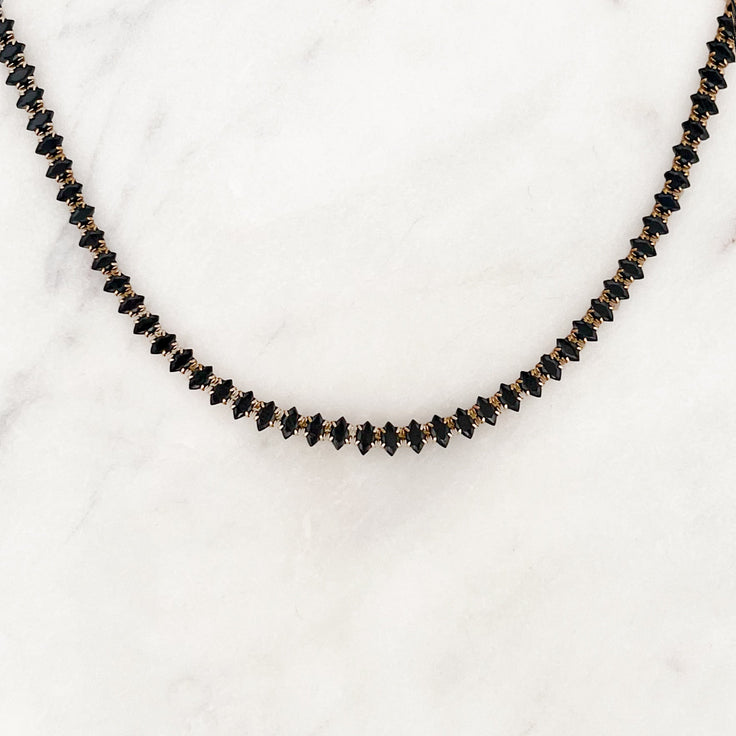 Choker Black Rhinestones - ByNouck Jewelry