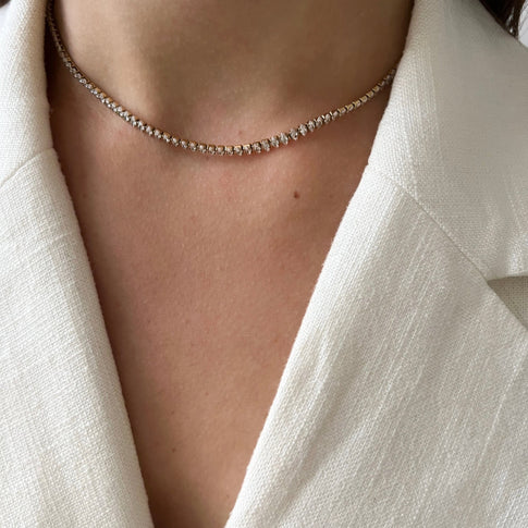 Choker Clear Rhinestones - ByNouck Jewelry