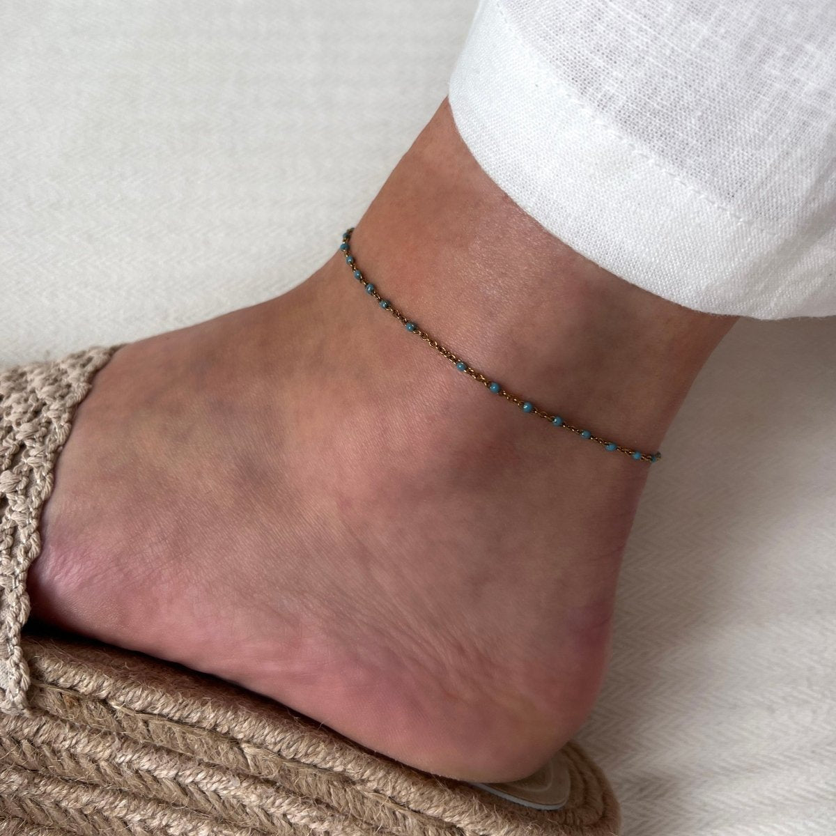 Clear Sky Dots Anklet - ByNouck Jewelry