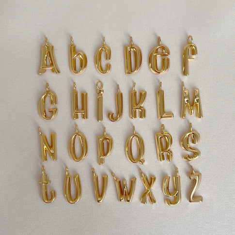 DYO Bamboo Initial - ByNouck Jewelry