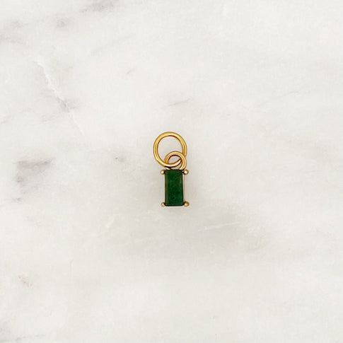 DYO Green Quartz Baguette - ByNouck Jewelry