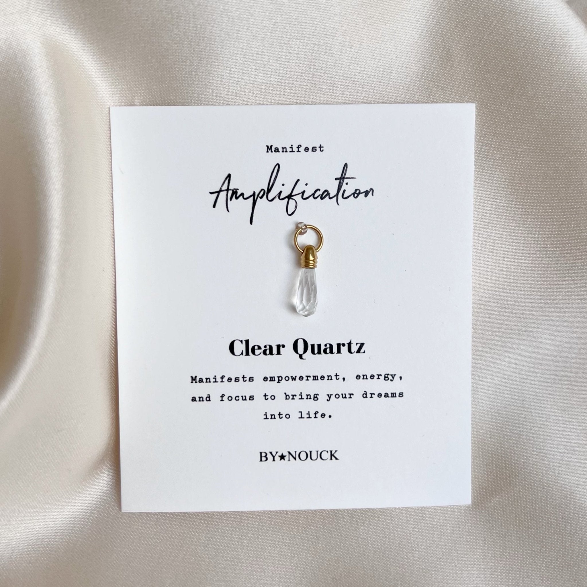 DYO Manifest Stone Clear Quartz - ByNouck Jewelry