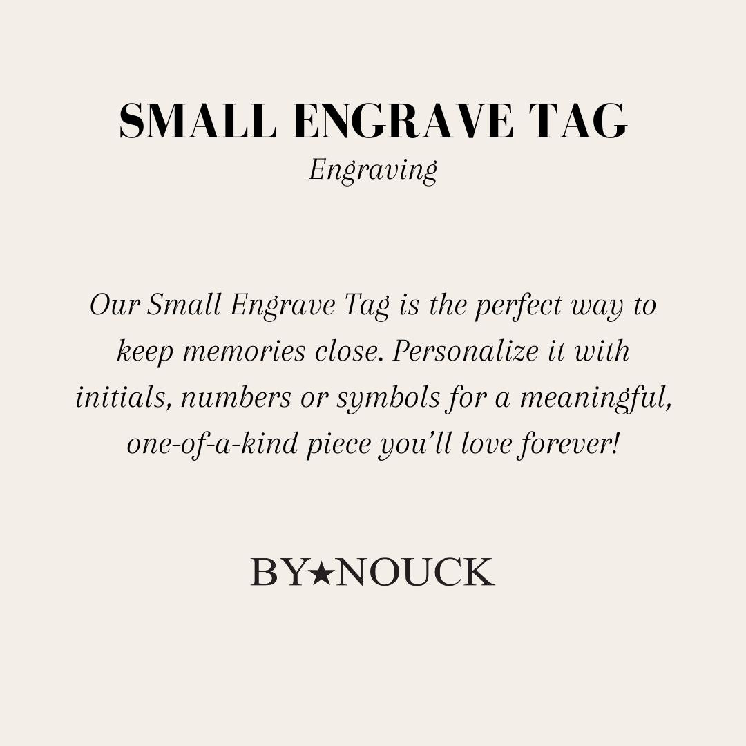 DYO Small Engrave Tag - ByNouck Jewelry