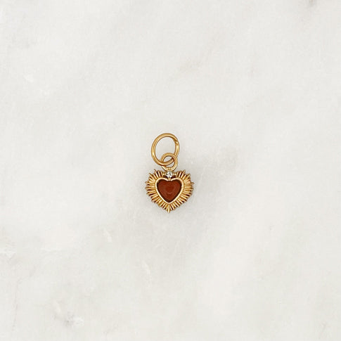 DYO Tiny Bordeaux Heart - ByNouck Jewelry