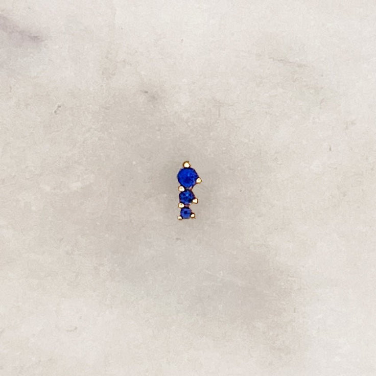 Earstud Blue Dots - ByNouck Jewelry