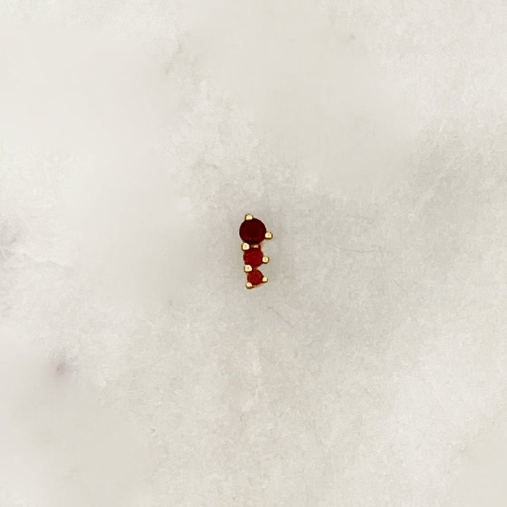 Earstud Chocolate Dots - ByNouck Jewelry