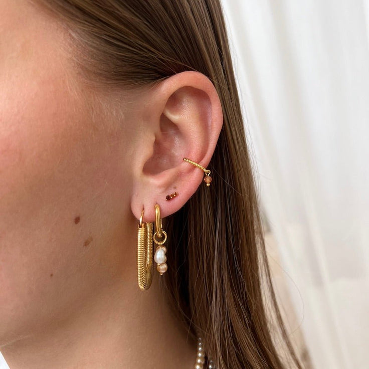 Earstud Chocolate Dots - ByNouck Jewelry
