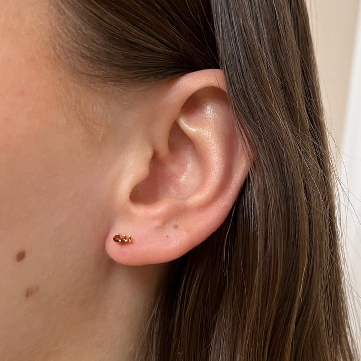 Earstud Chocolate Dots - ByNouck Jewelry