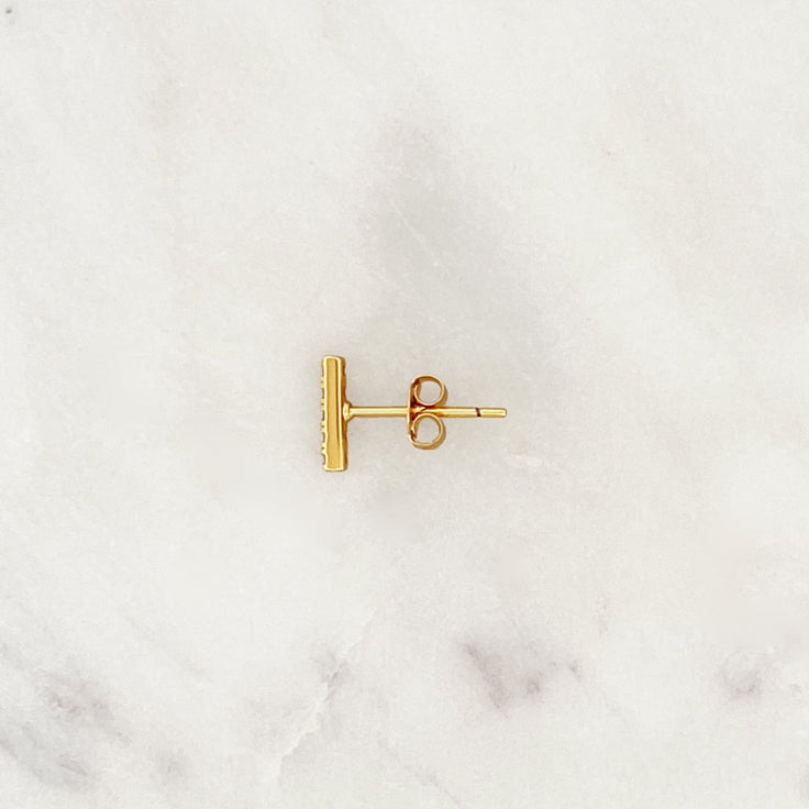 Earstud Clear Staple - ByNouck Jewelry