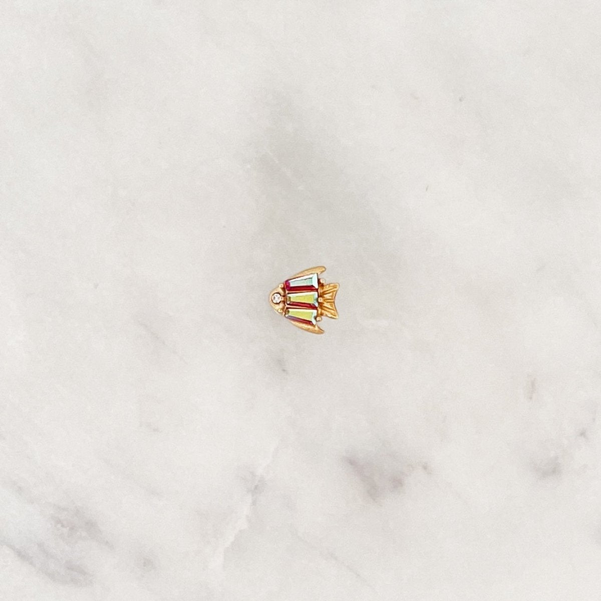 Earstud Moon Fish - ByNouck Jewelry