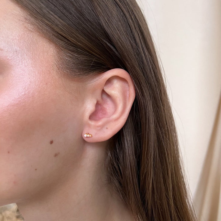 Earstud Opal Dots - ByNouck Jewelry