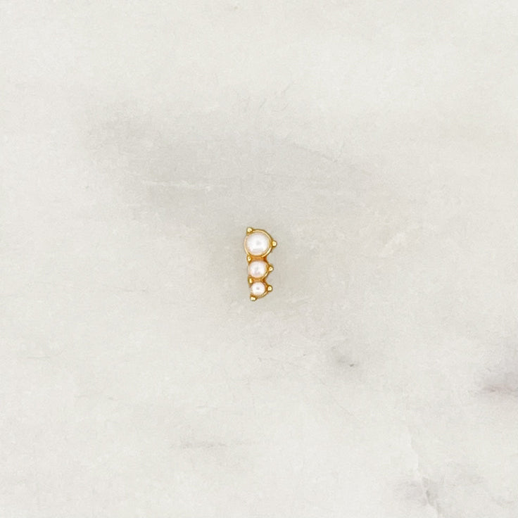 Earstud Pearl Dots - ByNouck Jewelry