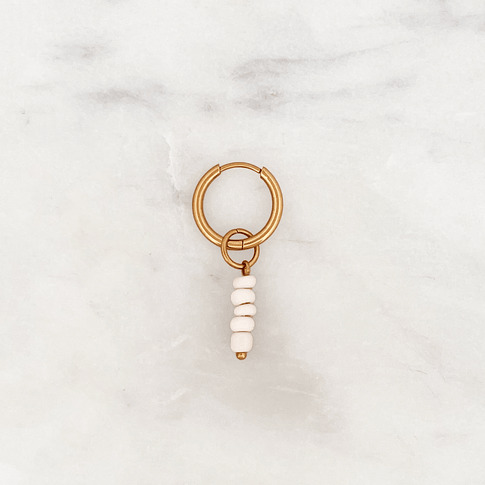 Fine Huggie Coconut Beads - ByNouck Jewelry