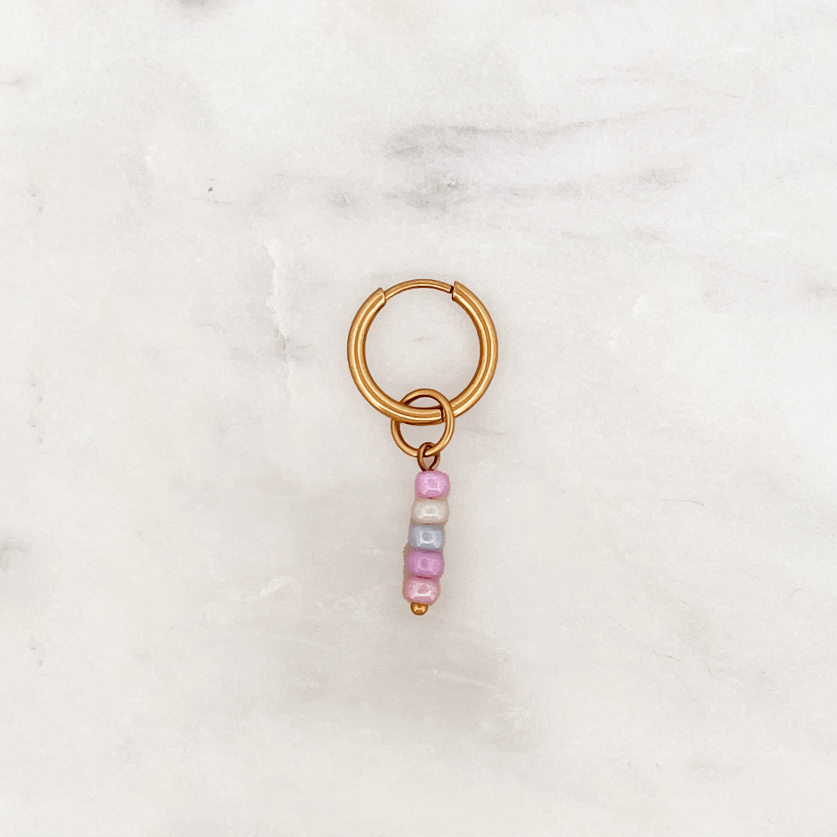 Fine Huggie Pastel Beads - ByNouck Jewelry