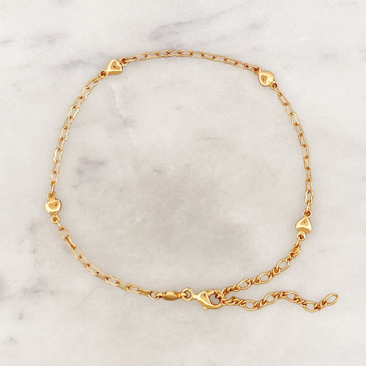 Heart Chain Bracelet - ByNouck Jewelry
