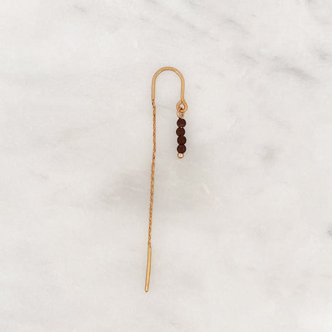 Long Chain Brown Beads - ByNouck Jewelry