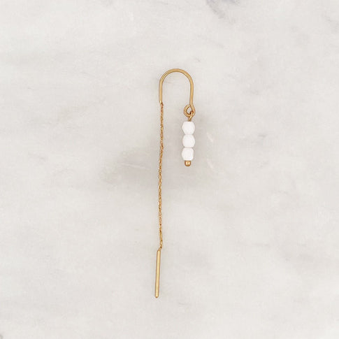 Long Chain White Beads - ByNouck Jewelry