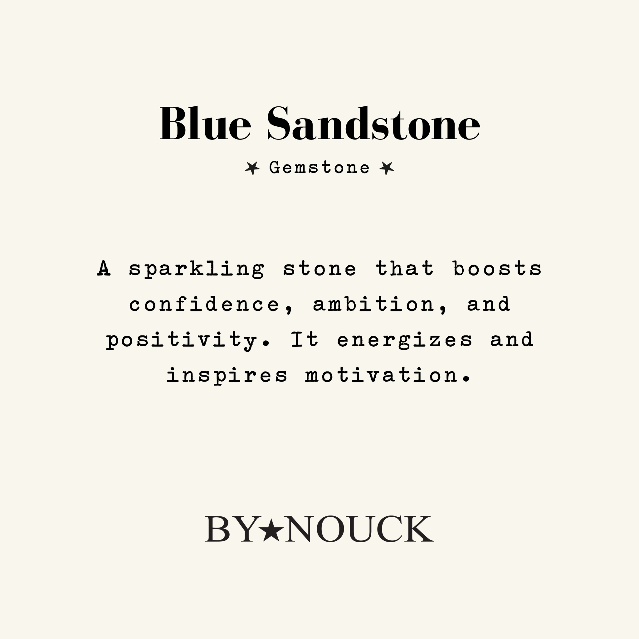 Necklace Blue Sandstone Baguette - ByNouck Jewelry