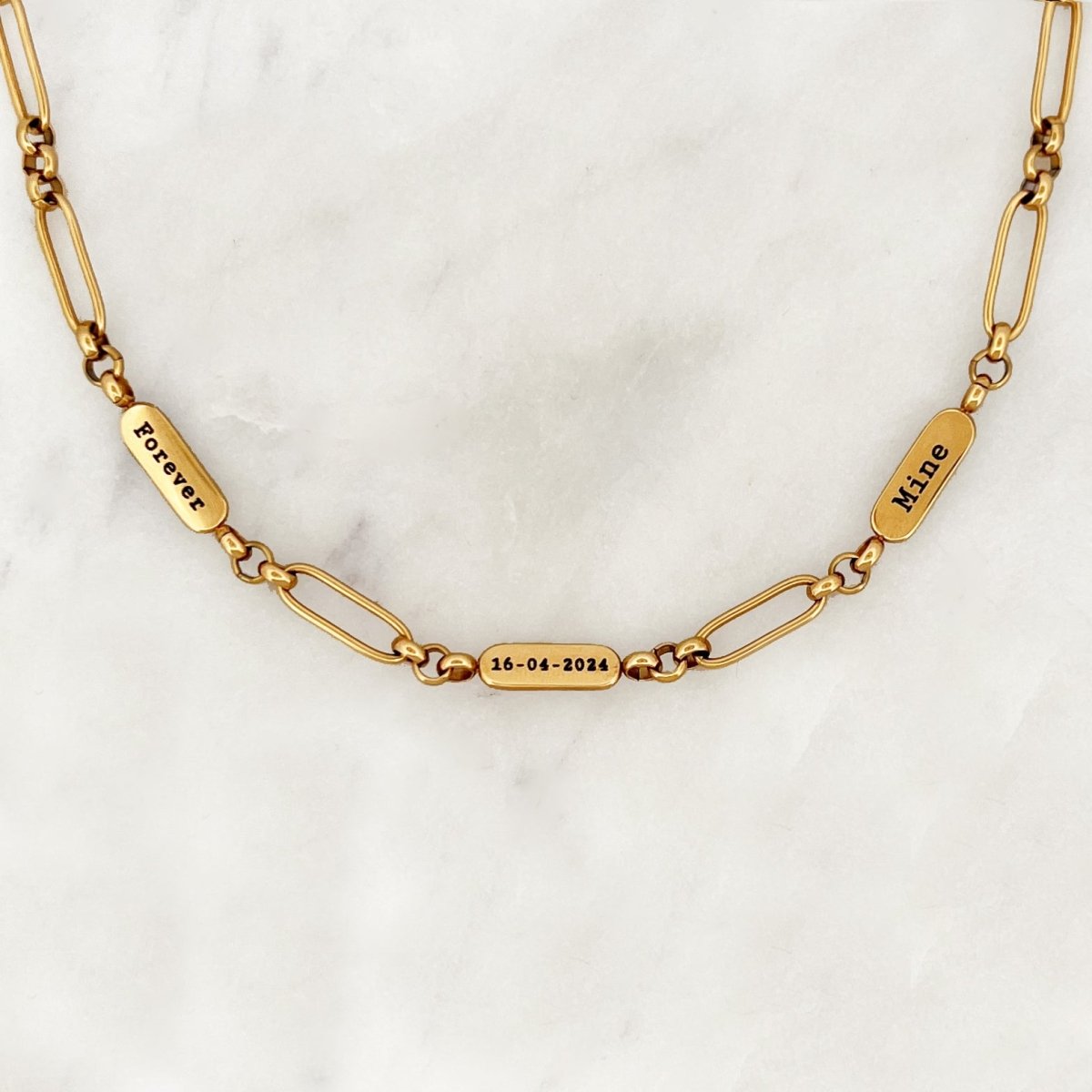 Necklace Engraved Tags - ByNouck Jewelry