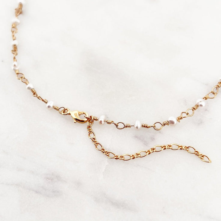 Necklace Long Pearl Chain - ByNouck Jewelry