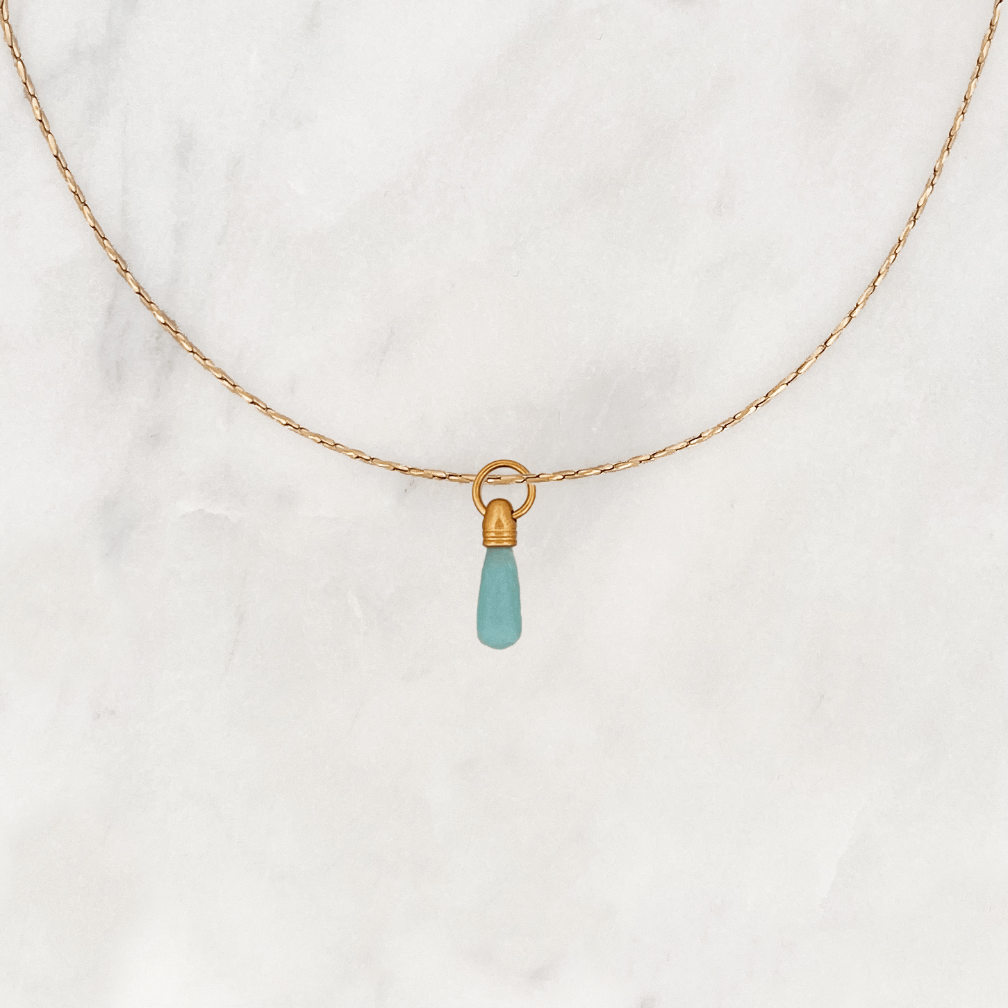 Necklace Manifest Stone Amazonite - ByNouck Jewelry