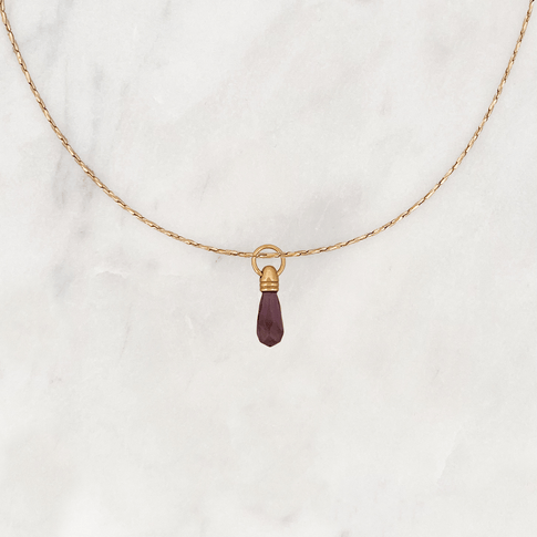 Necklace Manifest Stone Amethyst - ByNouck Jewelry