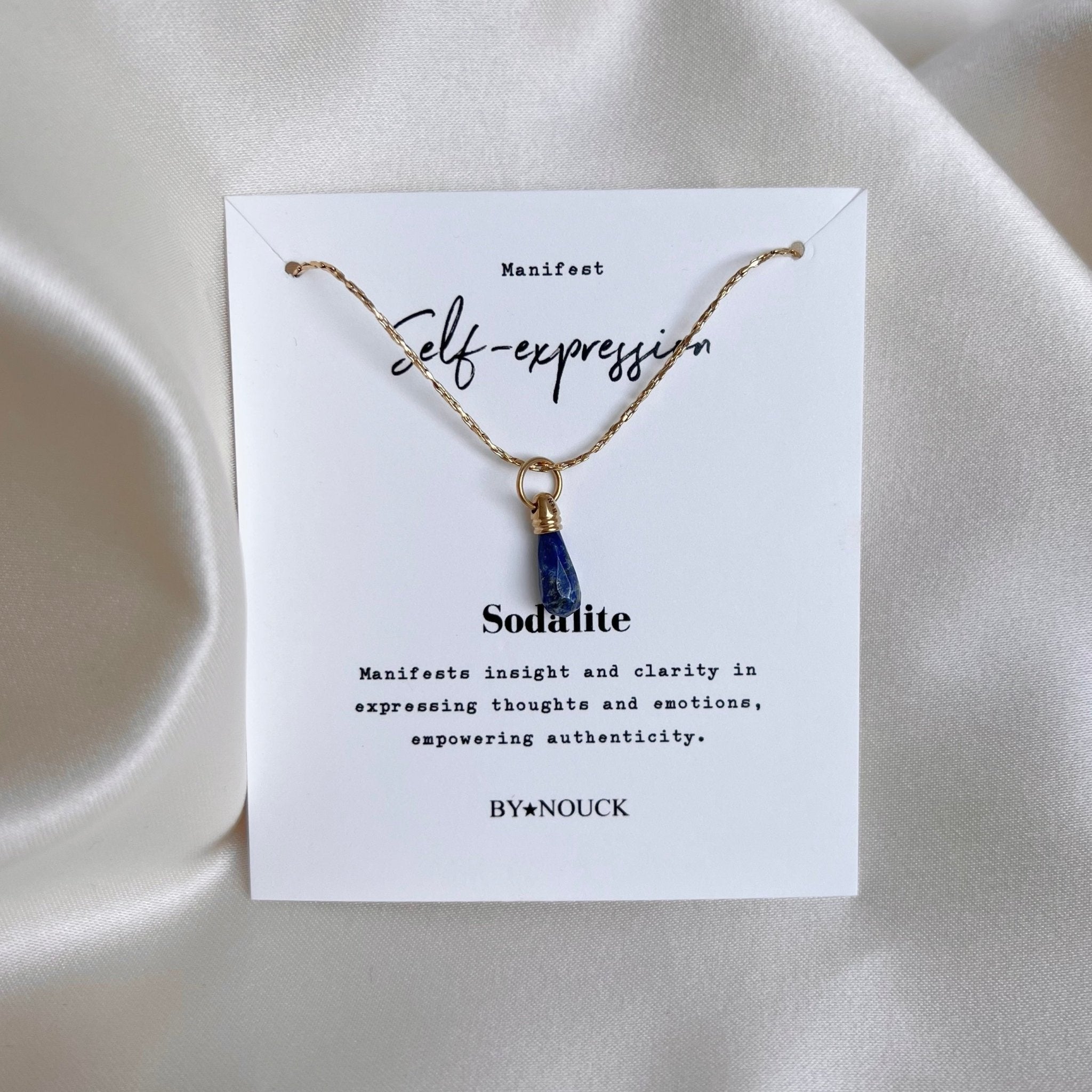Necklace Manifest Stone Sodalite - ByNouck Jewelry