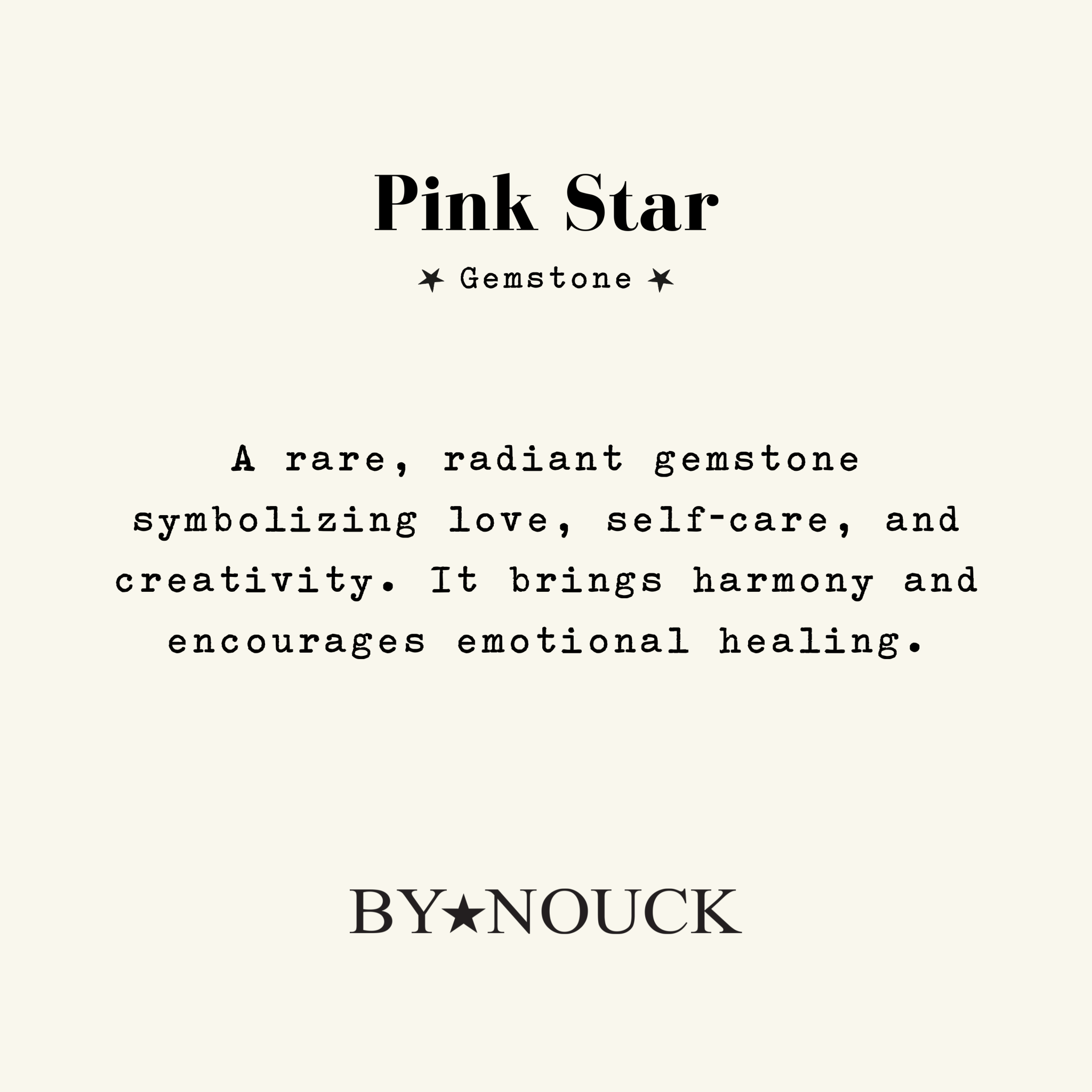 Necklace Pink Star Baguette - ByNouck Jewelry