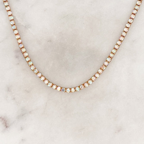 Opalesque Rhinestone Choker - ByNouck Jewelry
