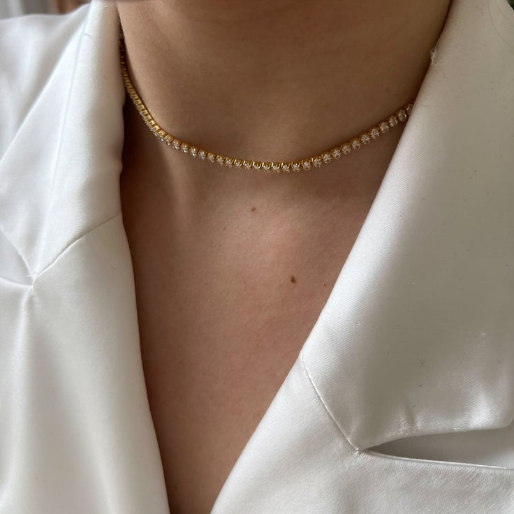 Oval Rhinestone Choker - ByNouck Jewelry