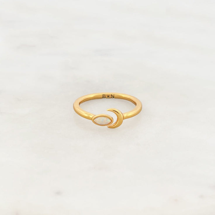 Ring Opal Moon - ByNouck Jewelry