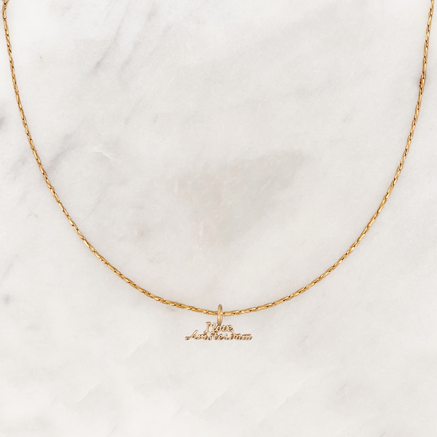 Rope Necklace I Love Amsterdam - ByNouck Jewelry