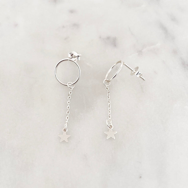 Sample Earring Star Trail Set Silverplated - ByNouck Jewelry