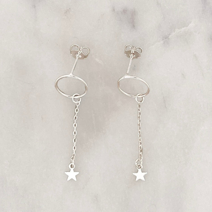 Sample Earring Star Trail Set Silverplated - ByNouck Jewelry