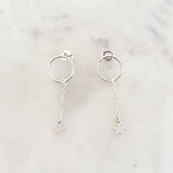 Sample Earring Star Trail Set Silverplated - ByNouck Jewelry
