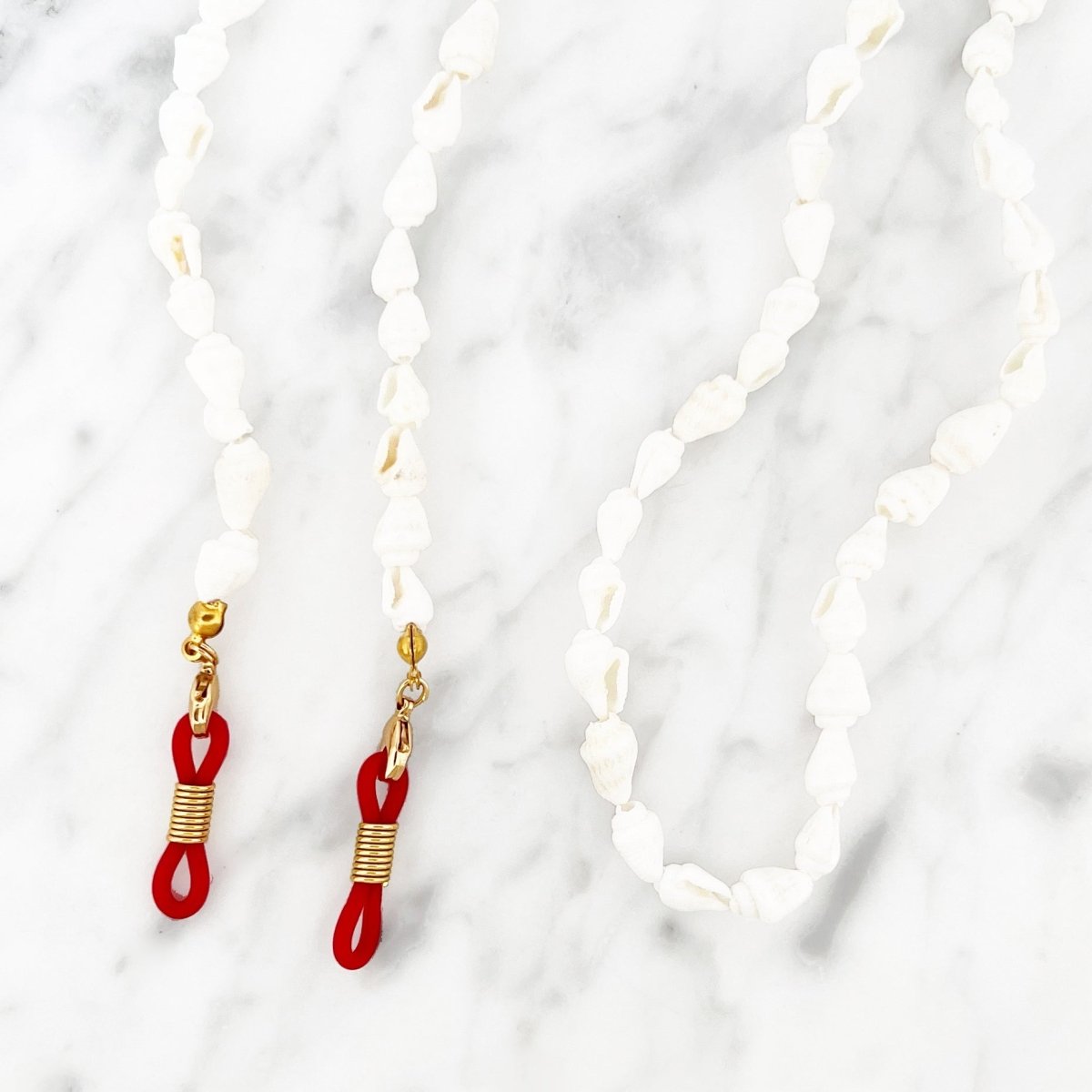 Shell Sunny Cord Red - ByNouck Jewelry