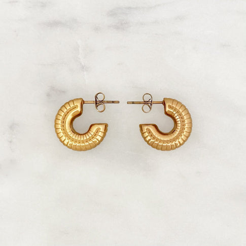 Small Thread Hoop Set - ByNouck Jewelry