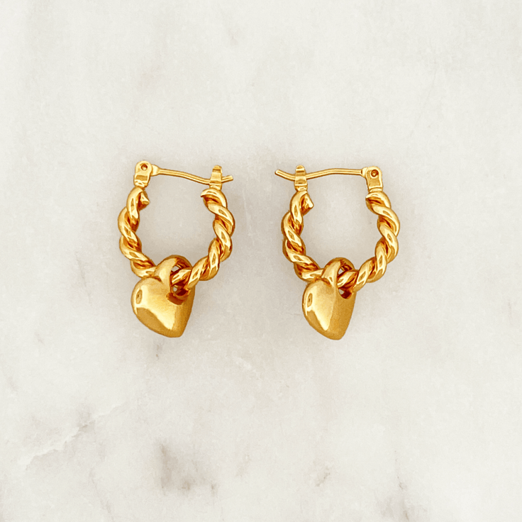 Twisted Hoop Set Lover Pendant - ByNouck Jewelry