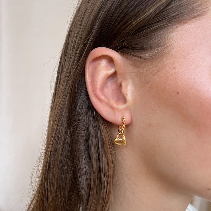 Twisted Hoop Set Lover Pendant - ByNouck Jewelry