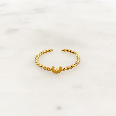 Twisted Moon Ring - ByNouck Jewelry