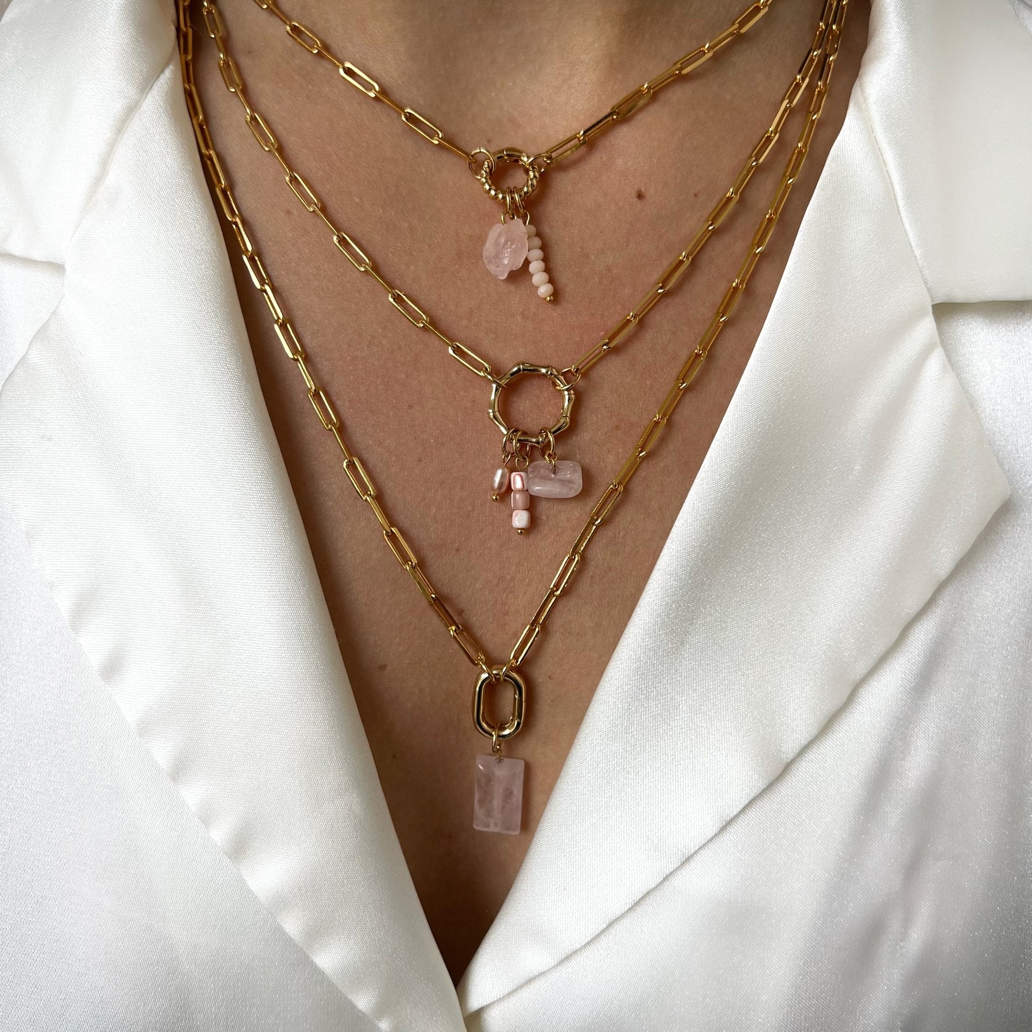 Base Medium Oval Necklace - ByNouck Jewelry